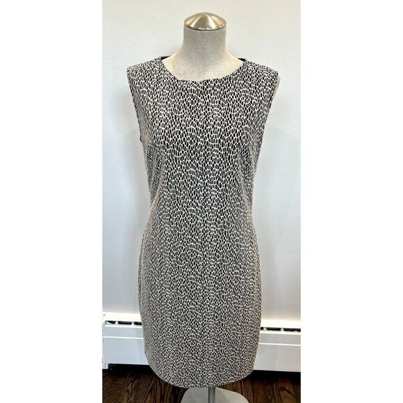 Reiss Cindy Ann Sheath Dress in Ivory/Black Size 10 - Picture 1 of 6